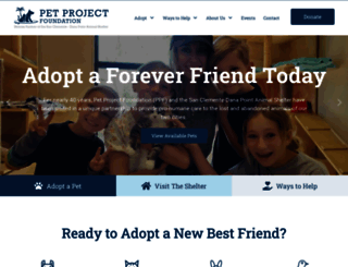 petprojectfoundation.org screenshot