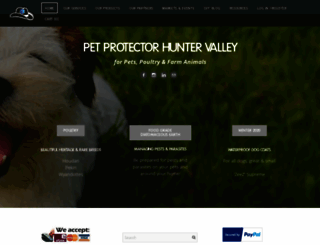 petprotectorhuntervalley.com.au screenshot