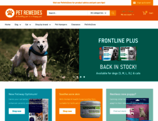 petremedies.co.uk screenshot
