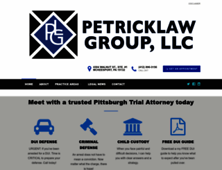 petricklaw.com screenshot