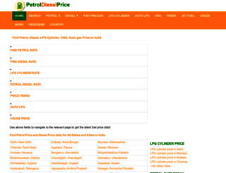 petroldieselprice.com screenshot