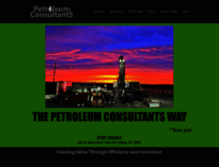 petroleumconsultantsmt.com screenshot