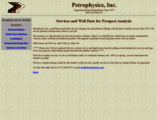 petrophysics.com screenshot