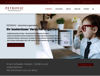 petrovic-versicherungsmakler.de screenshot