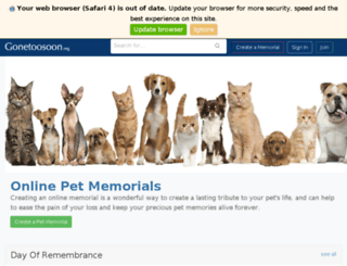 pets.gonetoosoon.org screenshot