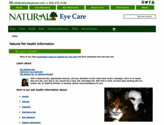 pets.naturaleyecare.com screenshot