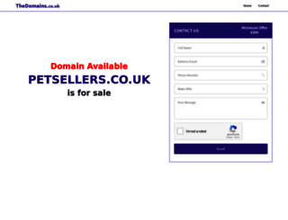 petsellers.co.uk screenshot