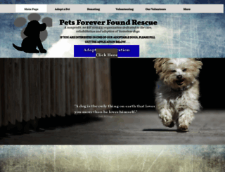 petsforeverfound.org screenshot