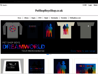 petshopboysshop.co.uk screenshot