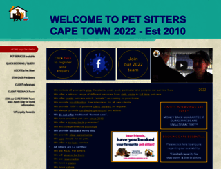petsitterscapetown.co.za screenshot