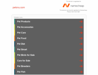 petsnu.com screenshot