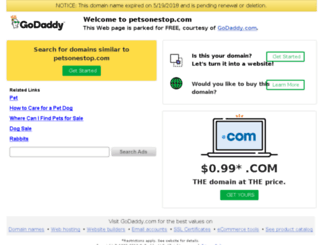 petsonestop.com screenshot