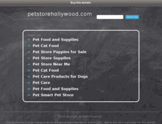 petstorehollywood.com screenshot