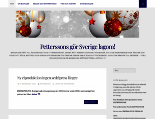 petterssonsblogg.se screenshot