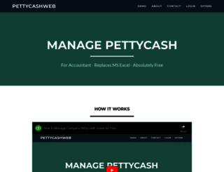 pettycashweb.com screenshot