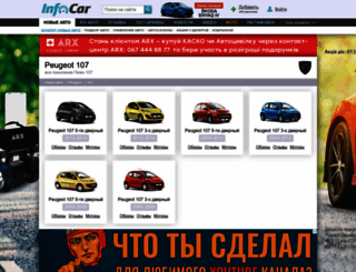 peugeot-107.infocar.ua screenshot