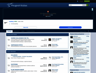 peugeot-klubas.lt screenshot