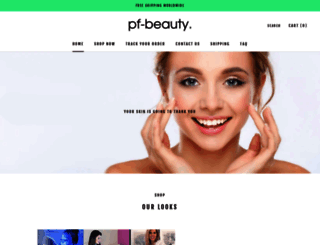 pf-beauty.myshopify.com screenshot