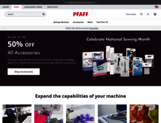 pfaff.com screenshot