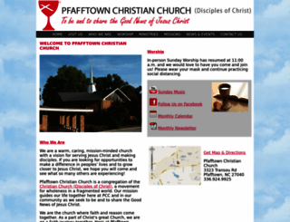 pfafftownchristian.org screenshot