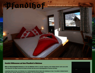 pfandlhof.com screenshot