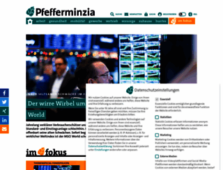 pfefferminzia.com screenshot