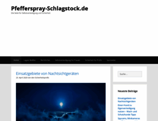 pfefferspray-schlagstock.de screenshot