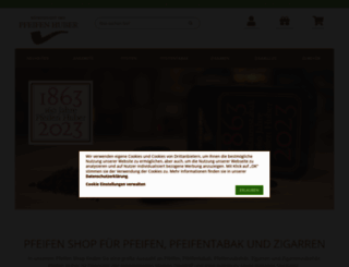 pfeifen-huber.de screenshot