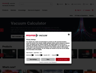 pfeiffer-vacuum.com screenshot