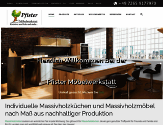 pfister-moebelwerkstatt.de screenshot