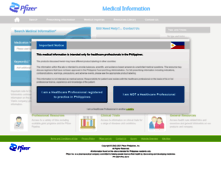 pfizermedicalinformation.ph screenshot