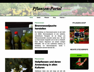 pflanzen-portal.com screenshot