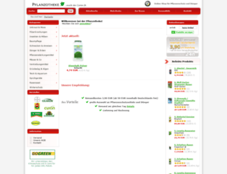 pflanzotheke.de screenshot