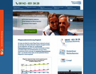 pflegeversicherung-experten.de screenshot