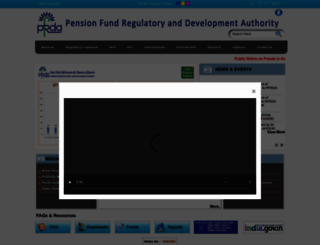 pfrda.org.in screenshot