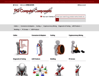 pgcomputercomponents.co.uk screenshot