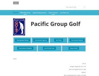 pggolf.org screenshot