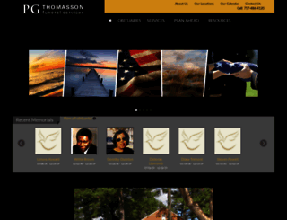 pgthomassonfuneralservices.com screenshot