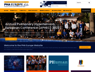 phaeurope.org screenshot