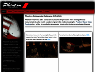 phantomguitars.com screenshot