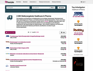 pharma.finest-jobs.com screenshot