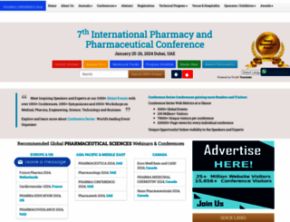 pharma.pharmaceuticalconferences.com screenshot