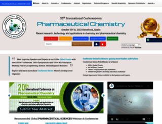 pharmaceuticalchemistry.pharmaceuticalconferences.com screenshot