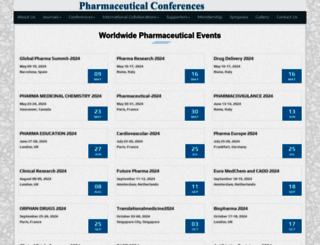 pharmaceuticalconferences.com screenshot