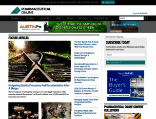 pharmaceuticalonline.com screenshot