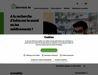 pharmacie.be screenshot