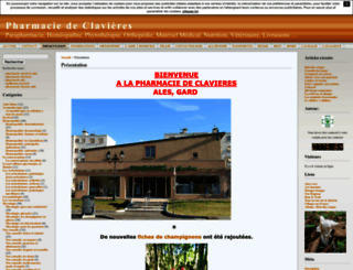 pharmaciedeclavieres.unblog.fr screenshot