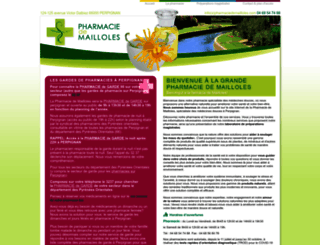 pharmaciedemailloles.com screenshot