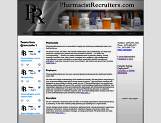 pharmacistrecruiters.com screenshot