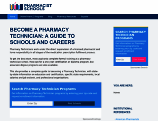 pharmacistschools.org screenshot